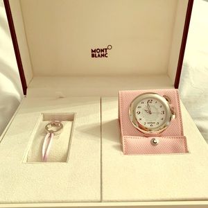 MONTBLANC Clock pink leather